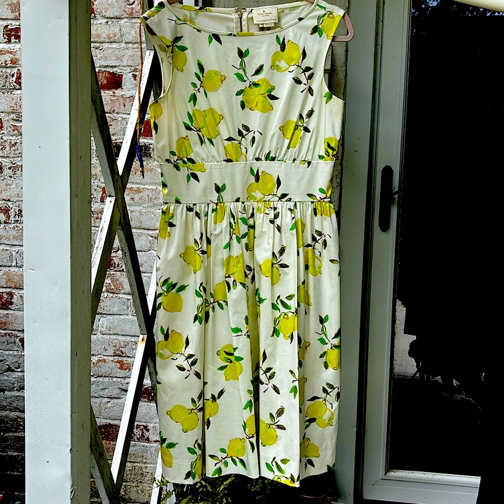 Kate Spade “Lyric” Limoncello Lemon Dress. Size 14